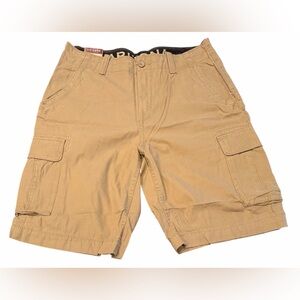 Arizona Jeans Co Mens Cargo Shorts Sz 34 Woodridge Brown 10” Inseam Comfort NWT